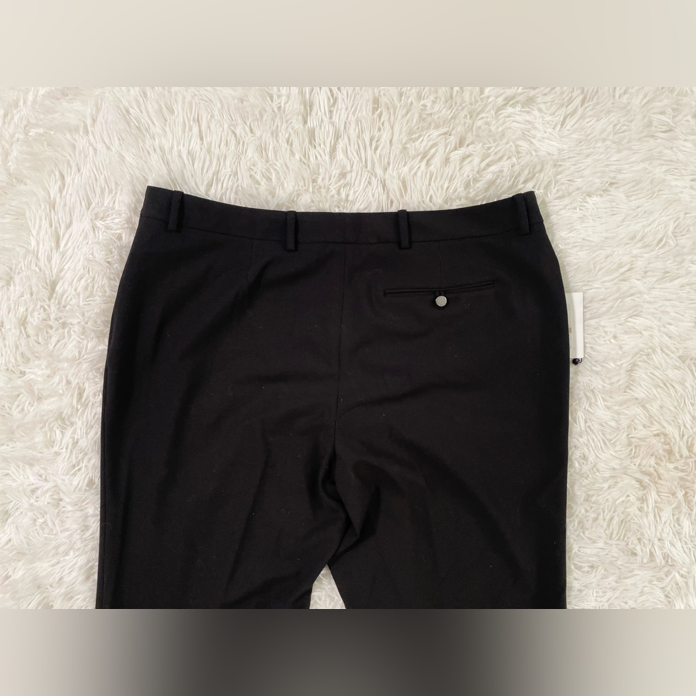 NEW Calvin Klein Career Modern Fit Trousers Dress Suit Pants Black Womens 12 L - Picture 9 of 12
